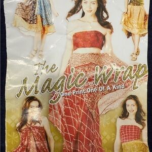 Multi-Colored Reversible’Magic Wrap’ Dress